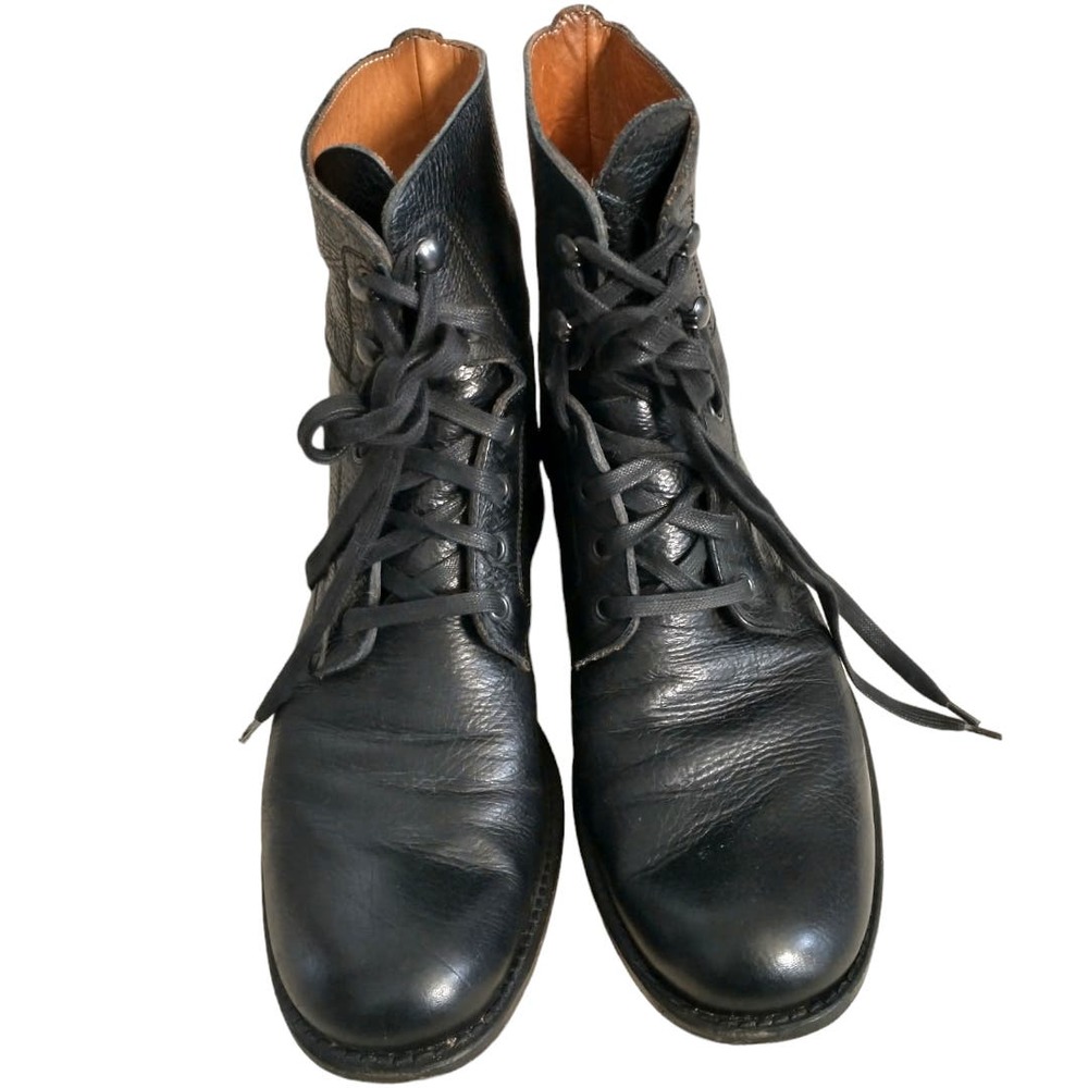 John Varvatos Hand Made Italian Leather Boots Size 8 Combat Rocker Punk …